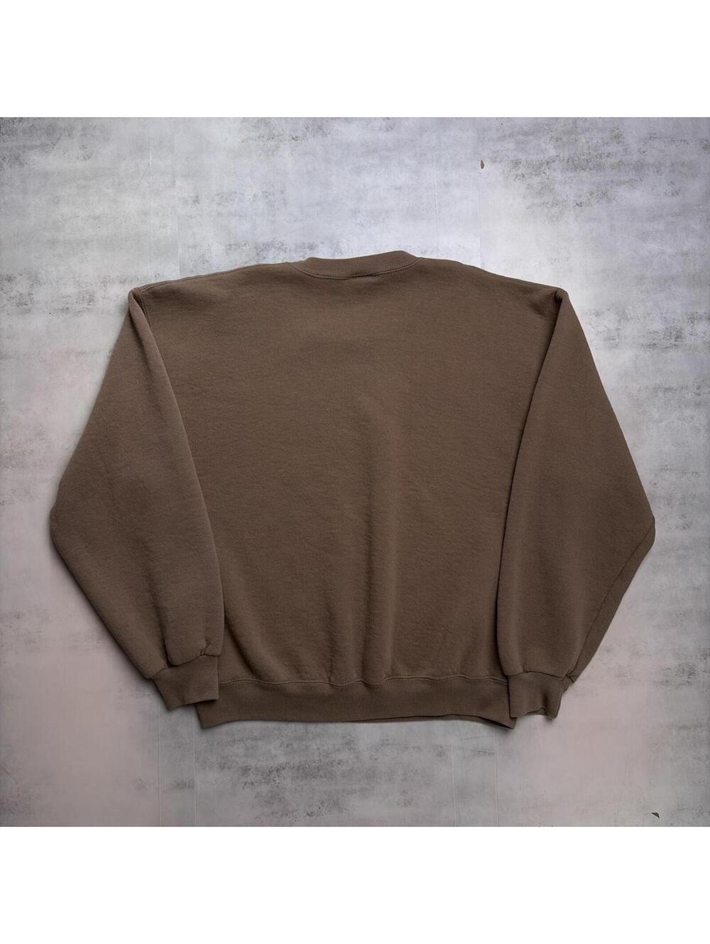 Vintage Light Brown Russell Athletic Boxy Crewneck Sweater - Picture 7 of 7